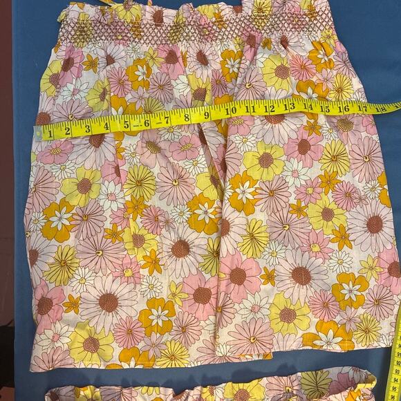 PJ Place Pink Yellow White Daisy Print Pajama Set Size L NWOT - Picture 5 of 7